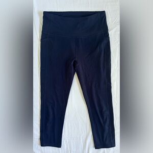 RBX Women’s Mid Rise Cropped Leggings in Navy Sz S